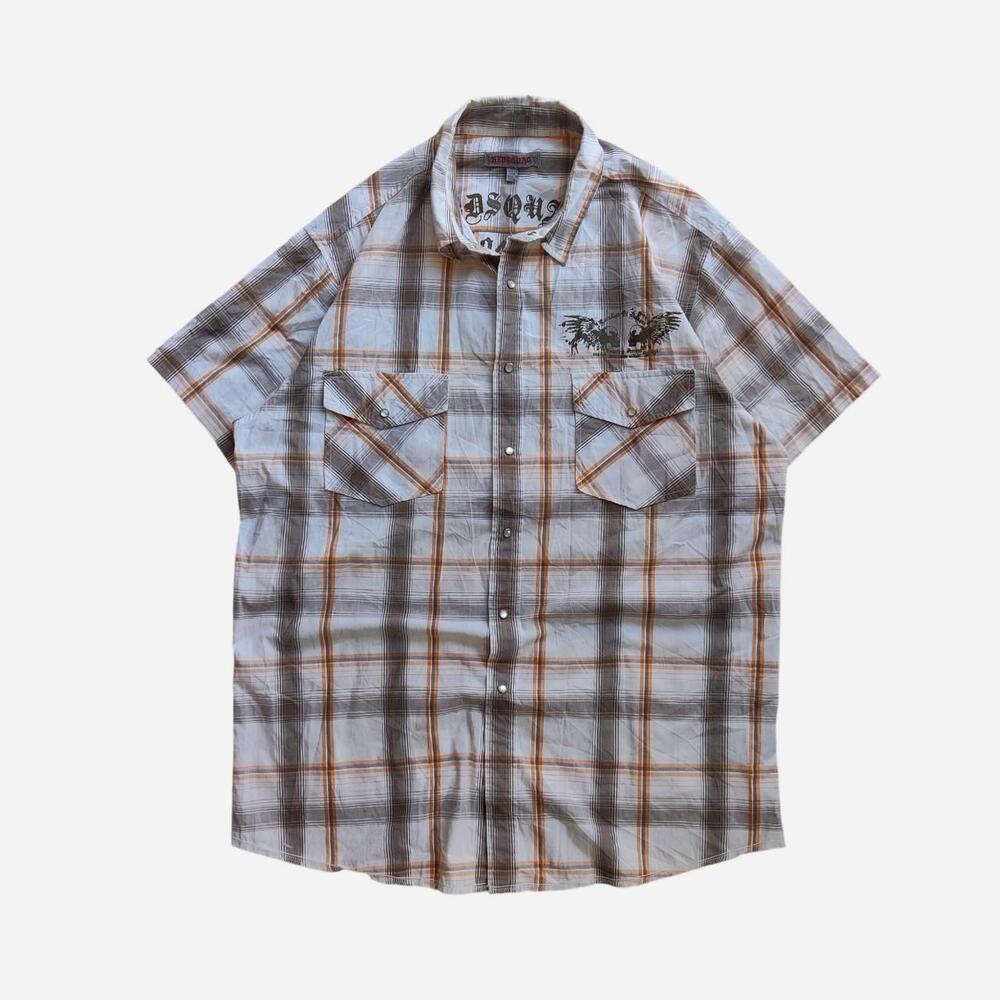Y2K Red Squad Button Up